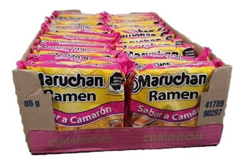 Pack De 24 Sopa Inst. Maruchan Ramen Camarón De 85 Gr