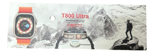 Reloj Inteligente Smart Watch T800 Ultra 1.99 Blanco Negro Negro