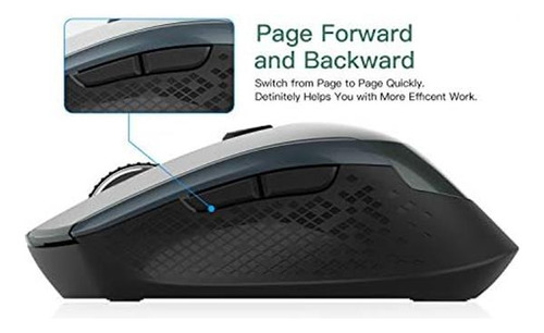 Ratón Inalámbrico Cimetech, Ratón Óptico Ergonómico Inalámbr