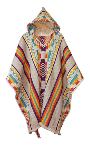 Poncho Premium Medio Siglo Clothes Grecas Colores