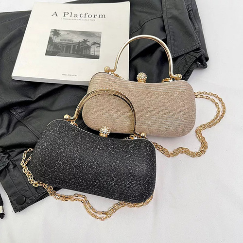 Elegante Bolso De Fiesta Y Cena Con Cadena