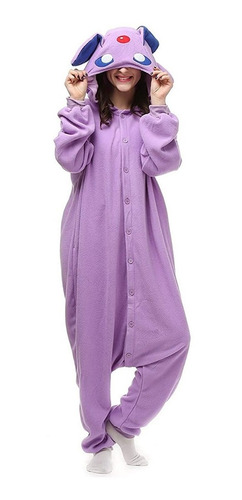 Pokemon Espeon Pijama Cosplay Kigurumi - Pronta Entrega