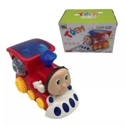 Kit 3 Brinquedo Trem Thomas Trenzinho Infantil Luz Som Bate