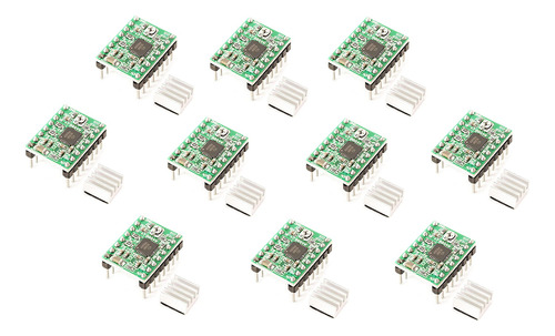 10 Unid Driver Pap Pololu A4988 Ramp + Disipador Arduino