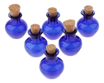 Comprar 6pcs Mini Small Cork Stopper Frascos De Vidrio Frascos De