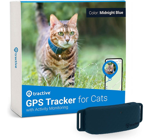 Tractive Rastreador Gps Impermeable Para Gatos, Ubicación Y 