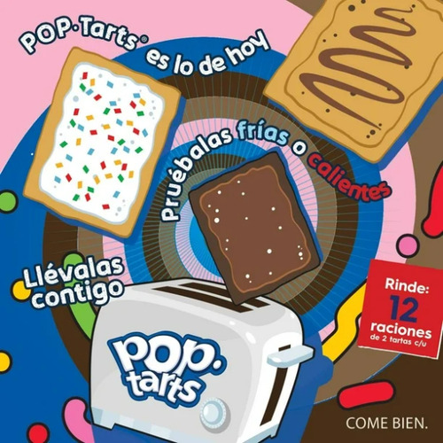 Tartas Pop Tarts Kellogg's Mix Fresa Fudge Chocolate 24 Pzas