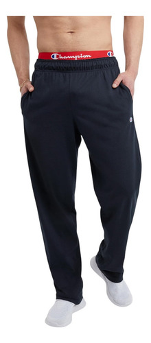 Pants Champion Hombre Sport Azul Entrenamiento