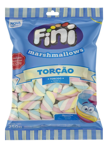 Marshmallow Baunilha Torção Fini Pacote 250g