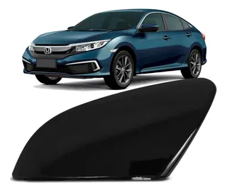Capa Retrovisor Sem Furo Pisca Civic 2017 A 2021 Black Piano