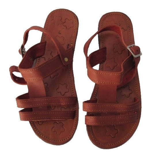 Sandalias Rasteirinhas De Couro Artesanal Feminino | MercadoLivre.com.br