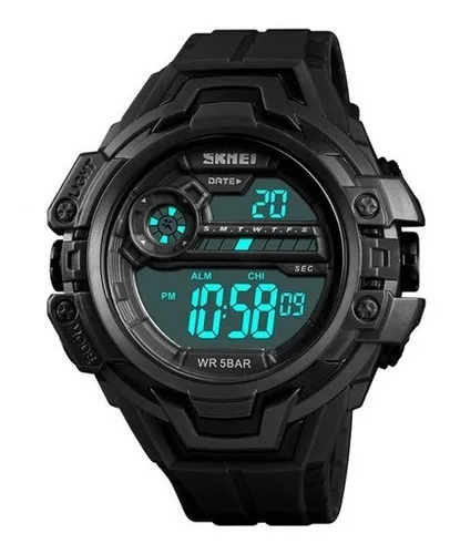 Reloj digital negro para adultos Skmei 1383 negro MercadoLibre