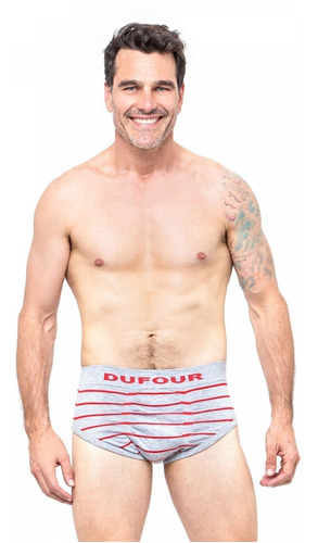 Slip Rayado Sin Costura Calzoncillo Dufour ALG/lycra 11798