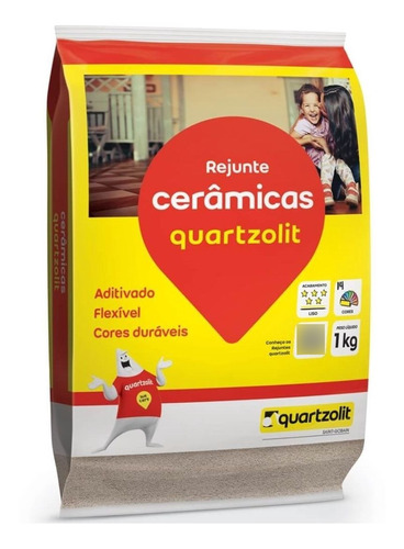 Rejunte Weber Cerâmica Flexível Cinza Platina 1kg Quartzolit