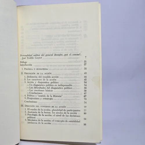 Antiguo Libro Estrategia De La Acción Baufre 1973 Ro 2393 (Usado)