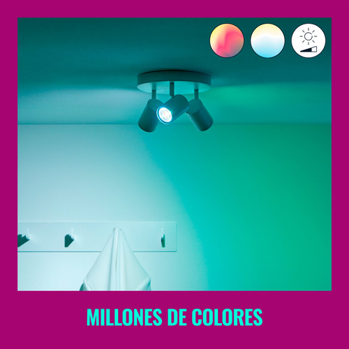 Imagen 7 de 10 de Foco Inteligente Led Wifi Wiz Color 4.9w Gu10