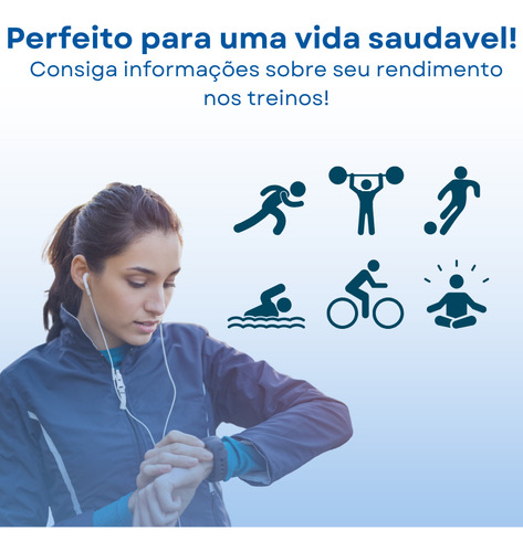 Smartwatch Mw I8 Pro Max Chamadas Esportes Ecg Bluetooth Caixa Branco