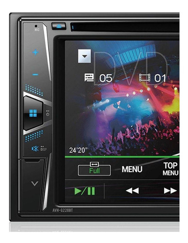 Auto Rádio Pioneer Avh-g228bt Entrada Auxiliar Usb Bluetooth