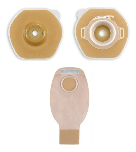 Pack Placa Ostomia Convexa 60mm + Bolsa Colostomia B.braun 