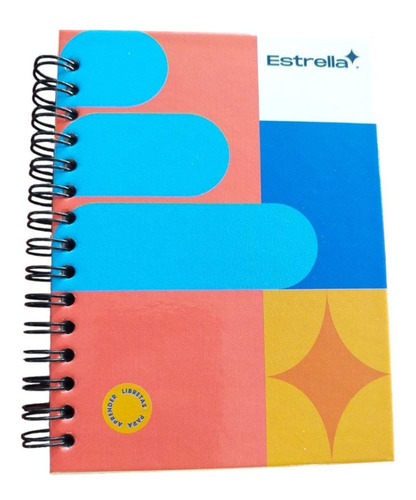 Libreta Mini Book Pasta Dura 80 Hojas Estrella