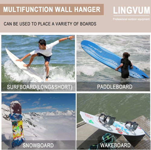 Surfboard Wall Mount Racks Sturdy Surf Board Wall Hangers Su