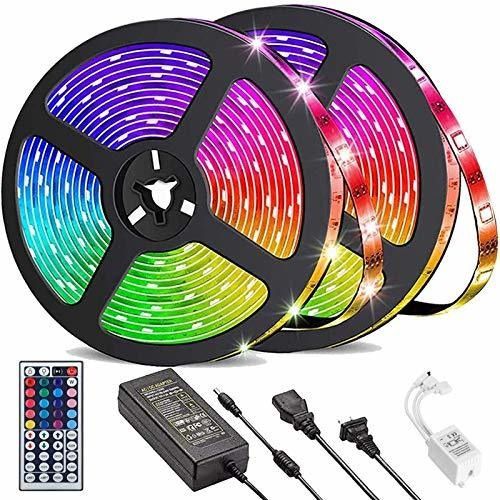 Luces Led Daufri - Luces Led Para Dormitorio, 32.8 Pies Rgb 