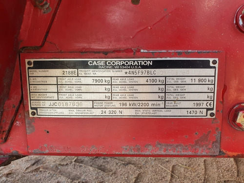 Cosechadora Case Ih 2188 Con Plataforma Y Carro