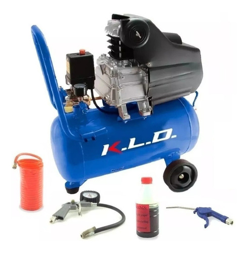 Compresor De Aire 50 Lts 2.5hp Kld Kit Aire 3 Accesorios