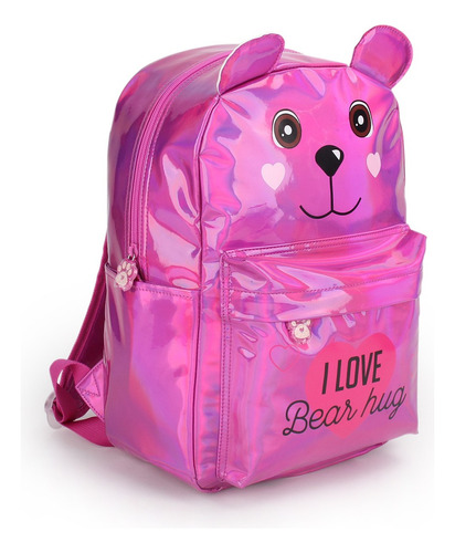 Mochila Escolar Jardín De Infantes Colonia Osito Bear 16 Pul