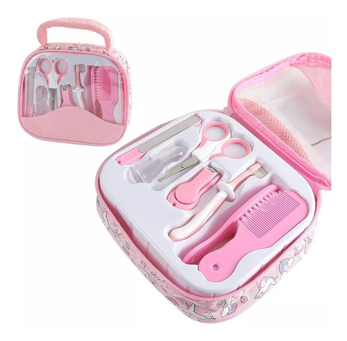 Set De Cuidados Para Bebe Manicure 7 Pcs Con Bolso De Viaje