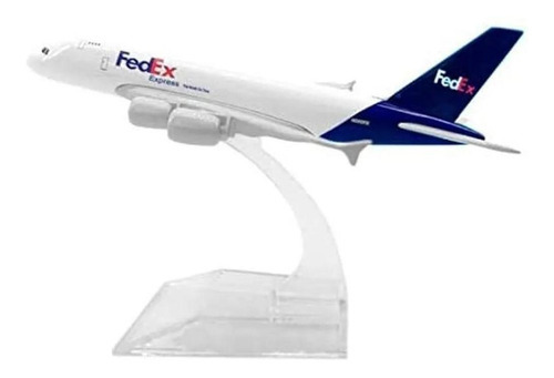 Miniatura Aviao Airbus A380 Fedex Aeronave Comercial