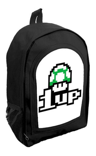 Mochila Negra Infantil Nena Nene Mario Bros. Tt203