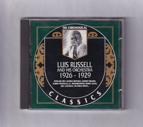 Luis Russell And His Orchestra 1926 - 1929 Cd Classics Eu