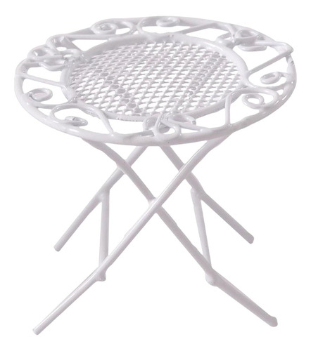 Juego De Mesa De Jardín De Hadas Para Casa De Mesa Blanca