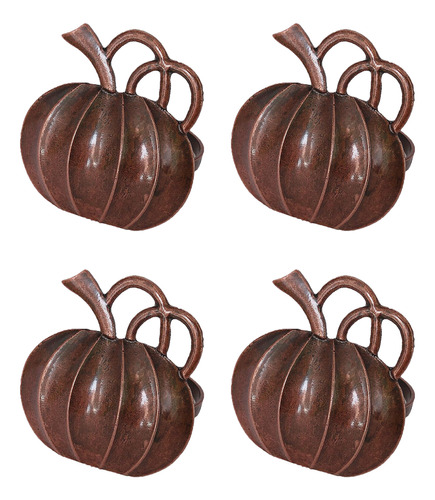 Servilleteros Vintage De Aleación Con Forma De Calabaza, 4 U