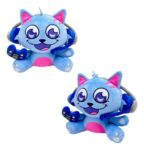 Gravycatman Felpa Gato Auriculares Little Blue Cat
