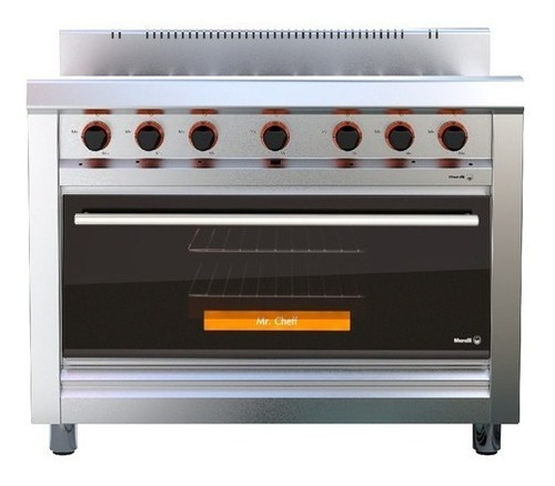 Imagen 1 de 7 de Cocina Morelli 1100 Mr. Cheff 4 Hornallas Y Plancha P/visor