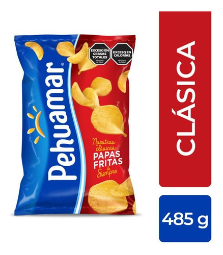 Papas Fritas Pehuamar Comun 485grs Pack 3 Unidades