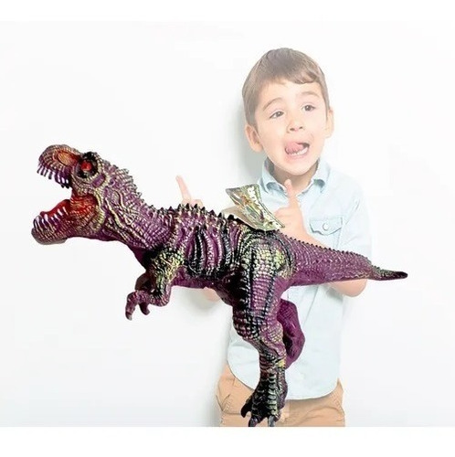 Dinosaurio Tiranosaurio Grande Rex Coleccionable Con Sonidos