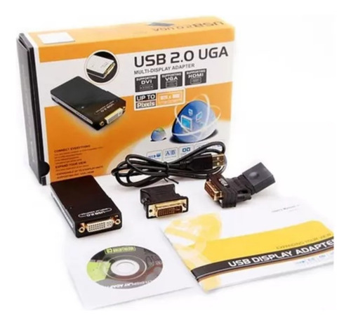 Adaptador Usb 2.0/3.0 Uga Multi-display - Dvi P/ Hdmi E Vga
