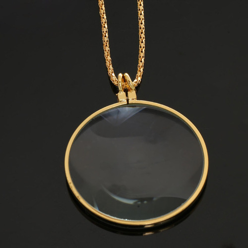 6x Colgante Con Monóculo Cadena Oro