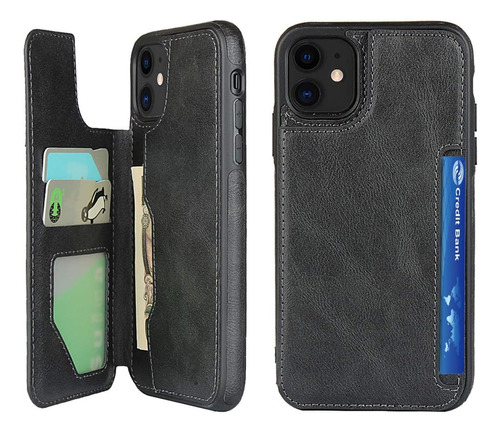 Zouzt Funda Para iPhone 11 Funda Tipo Cartera Con Tarjetero