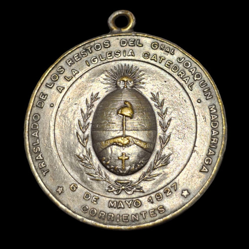 Medalla Gob. De La Prov. Dr. Benjamin Gonzalez Año 1927- 162