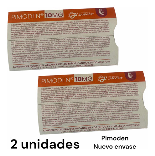 Pimoden 10 Mg - 20 Comprimidos