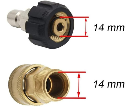 Juego De Adaptadores P/ Manguera Hidrojet. Conexión Rápida.