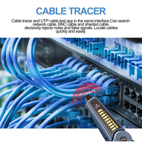 Probador De La Cámara Ip Con El Trazador De Cables, 8mp Ahd