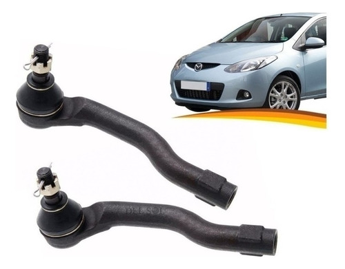 Par Terminal Dirección Mazda 2 2008 - 2014 / Der + Izq 2 Uni