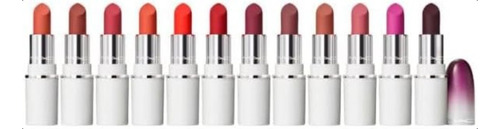 M.a.c Lips By Dozen Mini Podwer Kiss Lipstick X 12 - Un Kit 