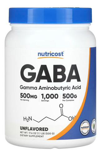 Tricost Gaba En Polvo 500 Grs 1000 Servicios Sabor Sin Sabor