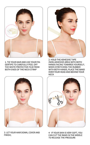 Correa De Estiramiento Facial, 4 Correas Elásticas, Levantam